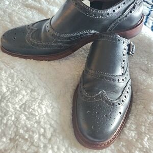 Johnston & Murphy Dark Gray Oxfords